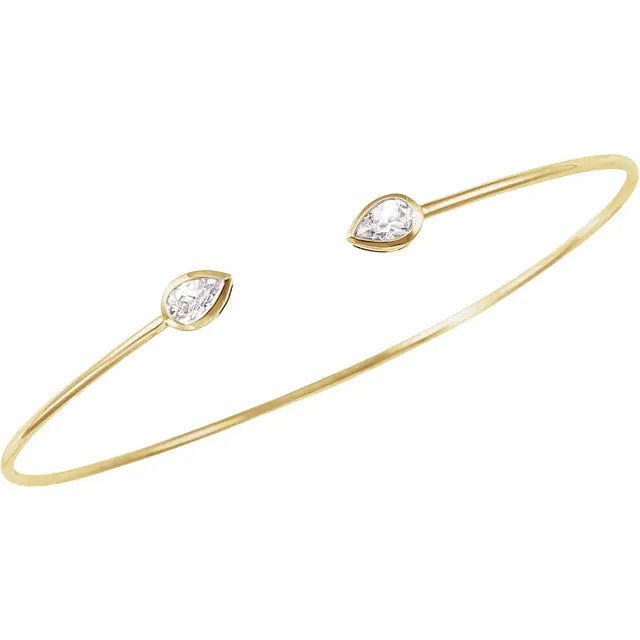 1/2 Carat Natural Diamond Bangle Bracelet