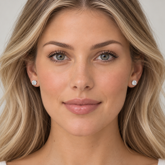 1.42 Lab Grown Round Diamond Studs