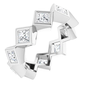 Bezel Set Eternity Bands - Made to Order