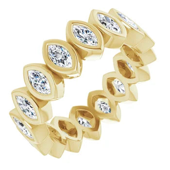 Bezel Set Eternity Bands - Made to Order
