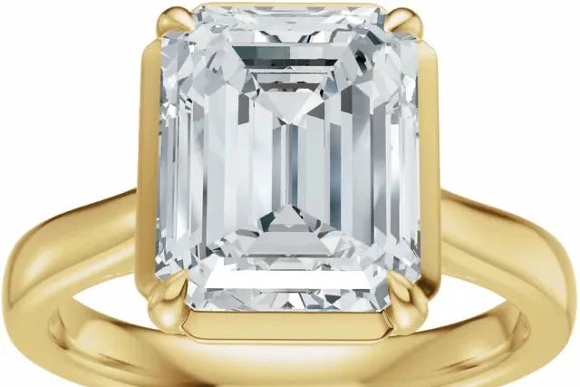 Elongated Prong Set Solitaire - Made to Order