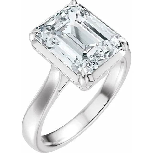 Elongated Prong Set Solitaire - Made to Order