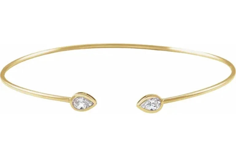 1/2 Carat Natural Diamond Bangle Bracelet