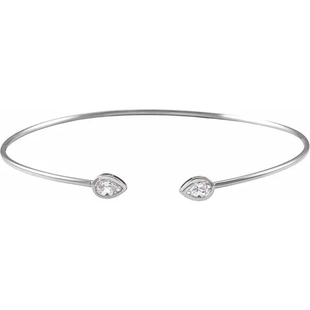 1/2 Carat Natural Diamond Bangle Bracelet