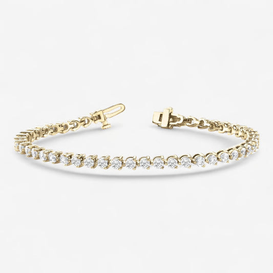 18k Yellow Gold Natural Diamond bracelet 4.91 Carats