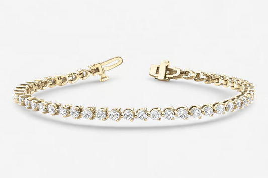 18k Yellow Gold Natural Diamond bracelet 4.91 Carats