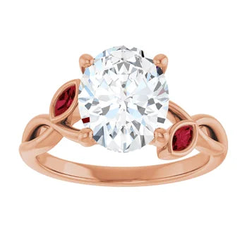 Floral Engagement Ring - Made To Order