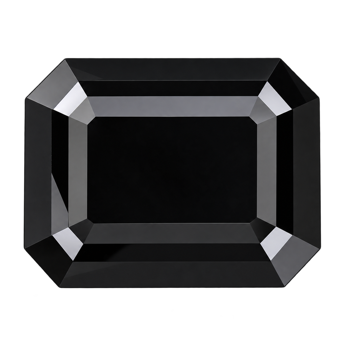 2.16 Natural Black Emerald Cut Diamond