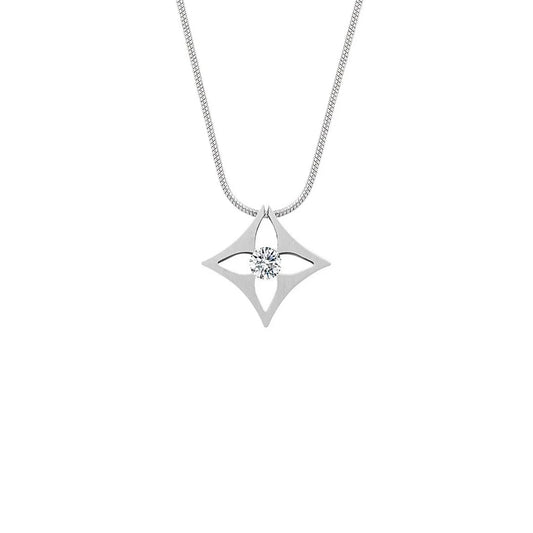 Stainless Steel Pendant Necklace - 20 inch