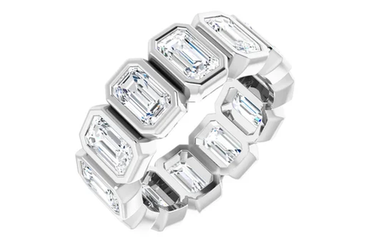 Bezel Set Eternity Bands - Made to Order