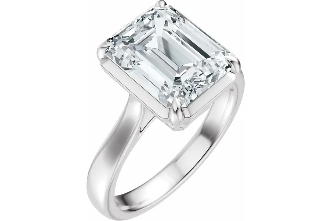 Elongated Prong Set Solitaire - Made to Order