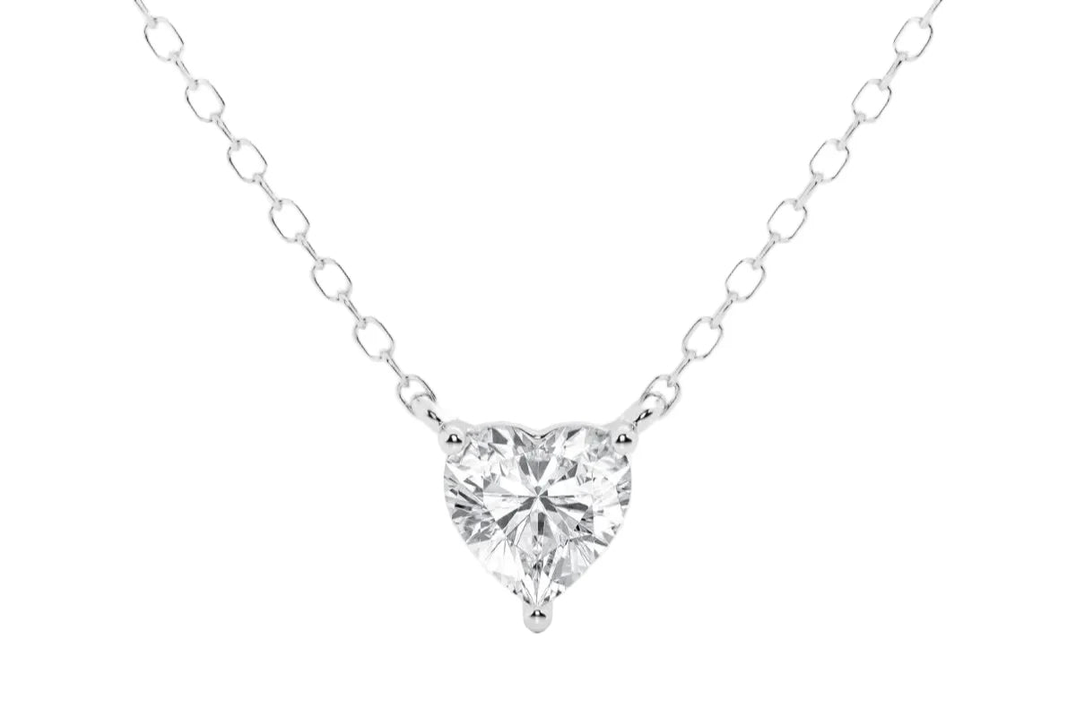 Heart Shape Lab Grown Diamond Pendant