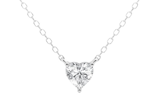 Heart Shape Lab Grown Diamond Pendant