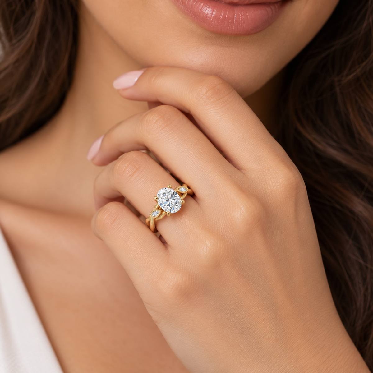 Floral Engagement Ring - Made To Order