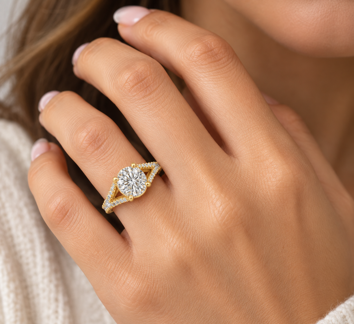 Split Shank Engagement Ring - Made to Order