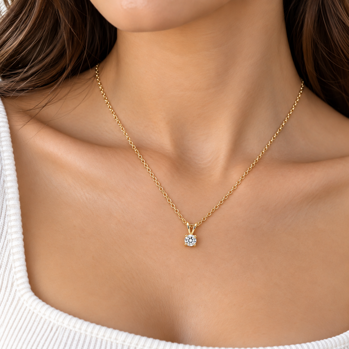 1/3 Carat Lab Grown Diamond Pendant