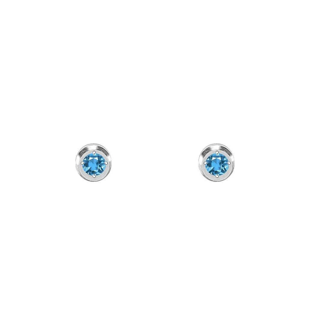 Pave Solitaire Stud Earrings - 3 Choices