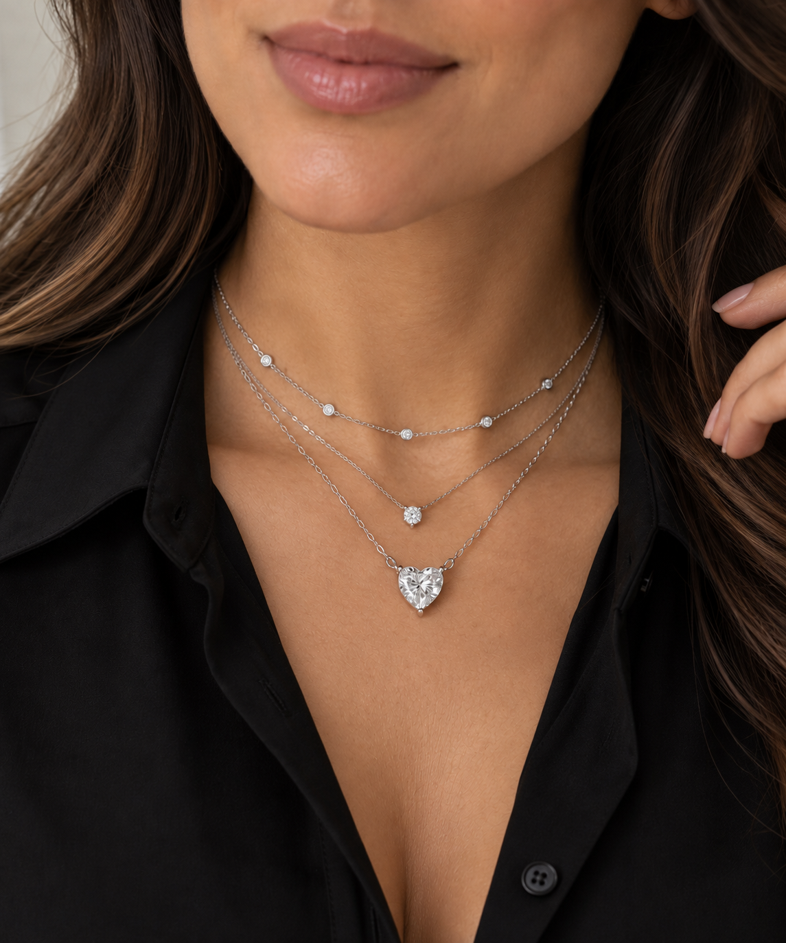 Heart Shape Lab Grown Diamond Pendant